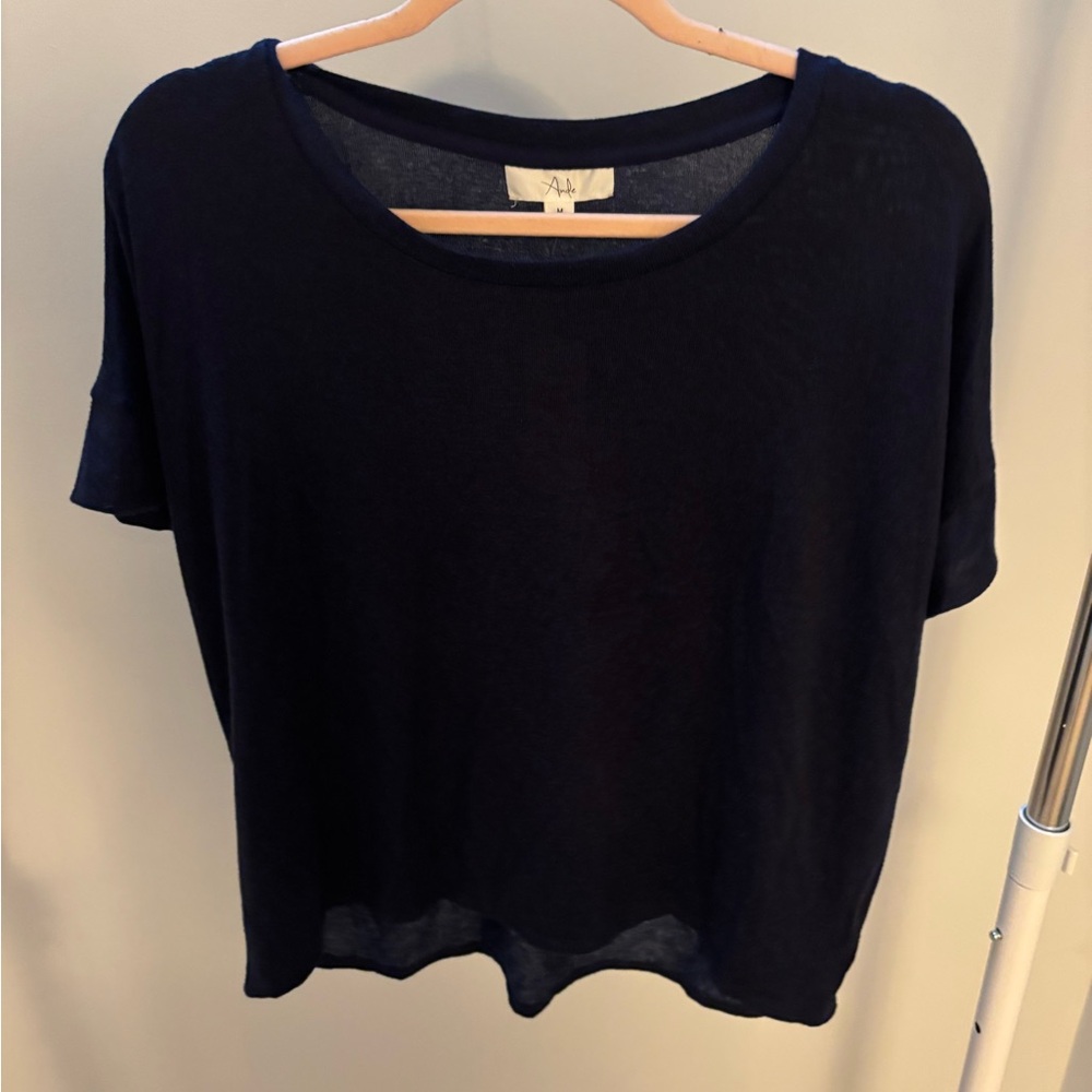 Ande Blue Boxy Soft Tee